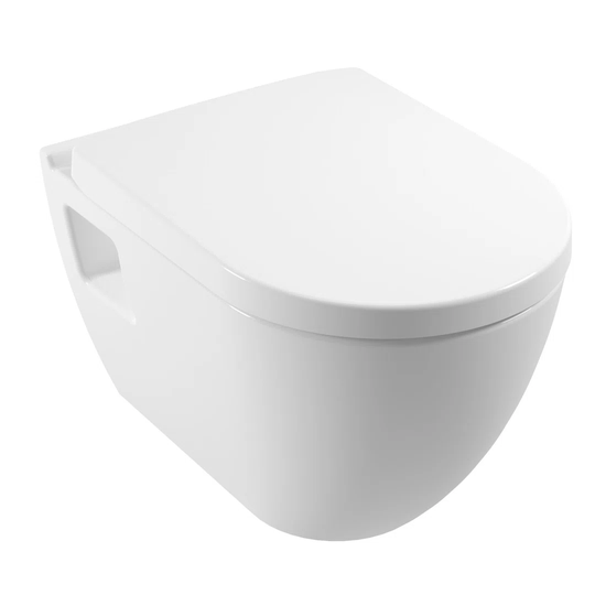 Sebring Wall Hung Toilet and Mounting Frame with Button Flush and Soft Close Seat
