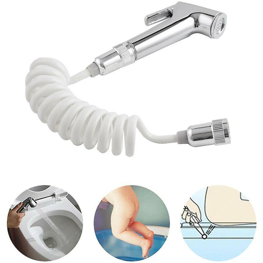 Handheld Bidet Spray Gun Toilet Sprayer Shower Head Nozzle Bathroom Cleaning Tools with Portable Shower Hose