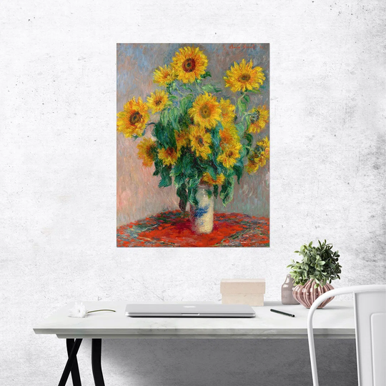 "Sunflowers" By Claude Monet