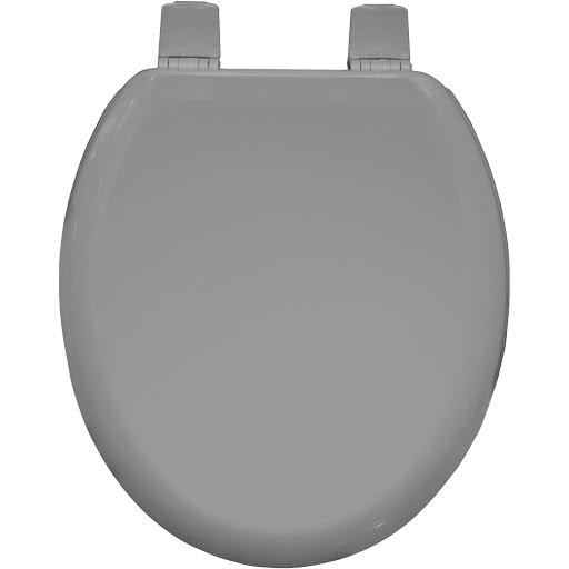 Bemis 5000ART Chicago Ultra-Fix Round Whisper Grey Toilet Seat