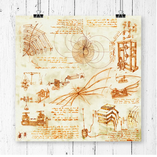'Oreach' by Leonardo Da Vinci Graphic Art