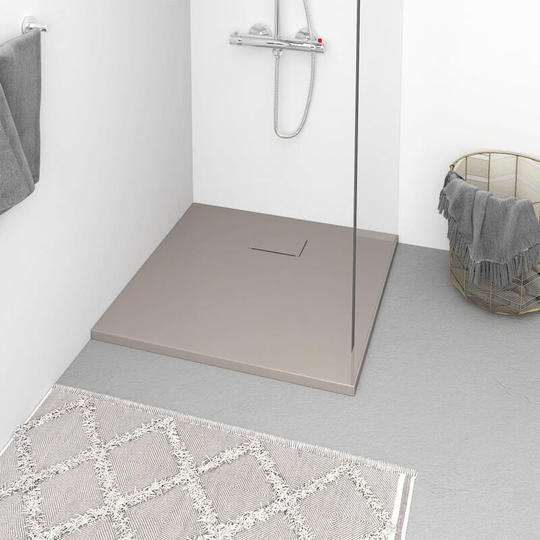 Shower Base Tray smc Brown 80x80 cm FF148922_UK - Topdeal