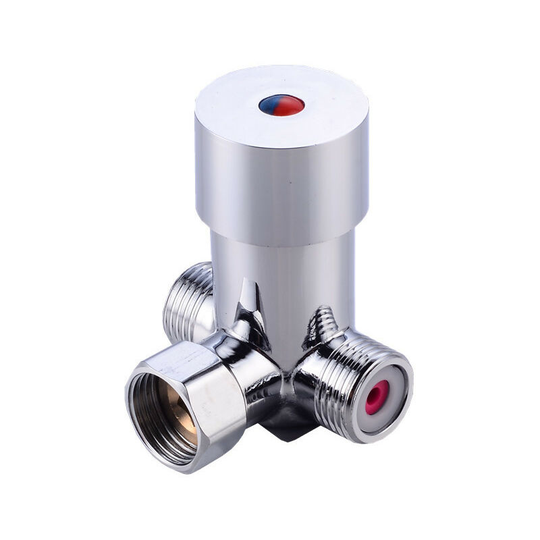 BR-Vie G1/2 Hot-Water Cold Water Valve, Mixing Valve Thermostatic Mixing Valve, Bathroom Water Temperature Control for Automatic Bath Faucet