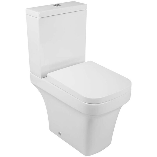 NRG - Short Projection Close Coupled Bathroom Toilet Cistern Soft Close Seat Compact Cloakroom wc