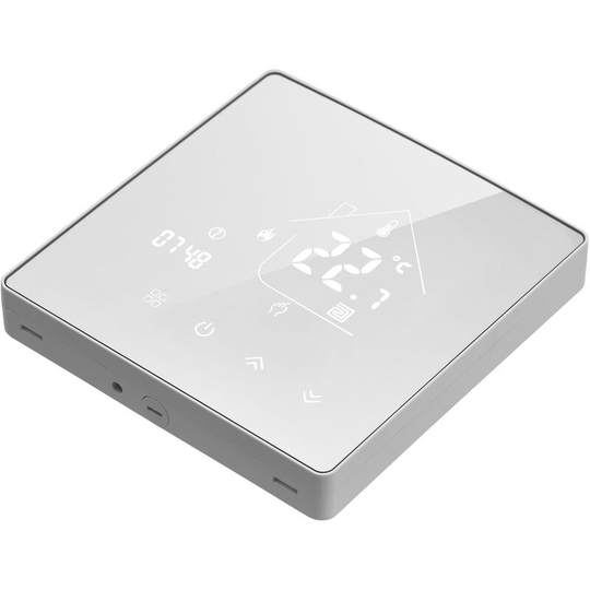 Asupermall - Programmable Smart Digital Thermostat Mirror Room Temperature Controller with lcd Backlight Touchscreen for Home School Office