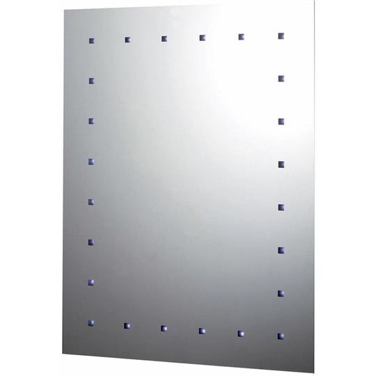 Reflection Bathroom Mirror 650mm h x 500mm w Square led Illuminated - Verona