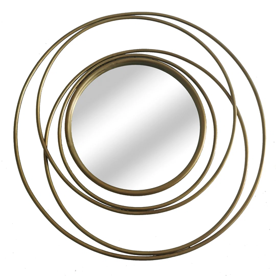 Satin Gold Iron Framed Mirror
