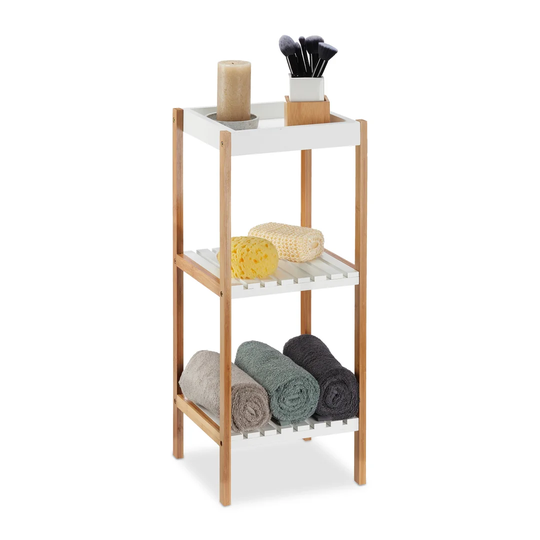 30 x 72cm Free Standing Bathroom Shelf