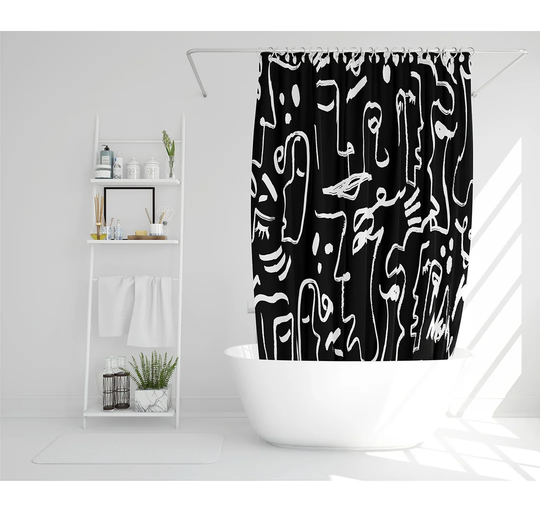 Elizet Polyester Shower Curtain