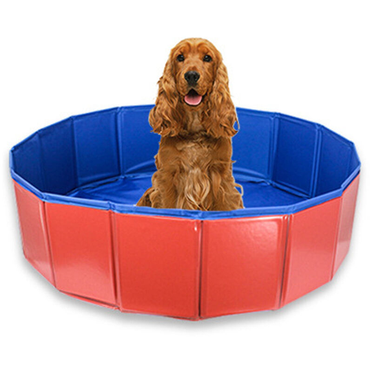 60*20cm pvc Foldable Dog Pool Pet Bathtub Wash Pool Outdoor Indoor Swimming Tub Summer Cooling Bathing Pool Pet Dog Supplies