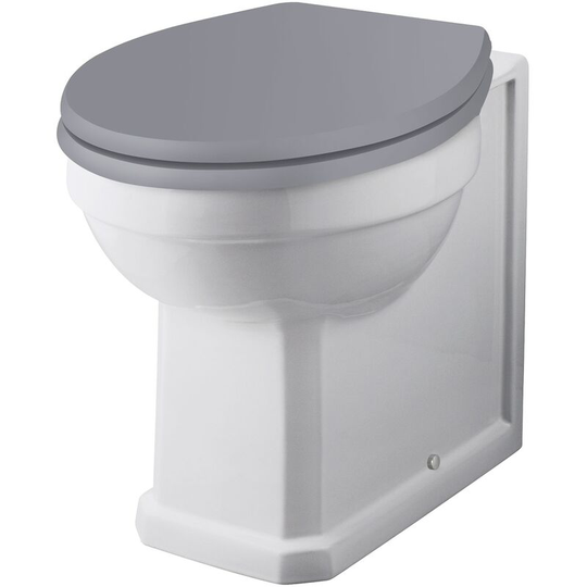 Fitzroy Comfort Height Back to Wall Toilet Pan White - Bayswater