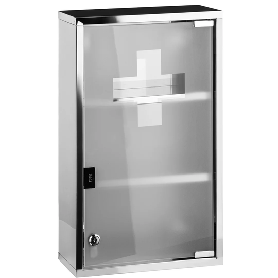 Celeste Stainless Steel 30cm x 51cm Surface Mount Medicine Cabinet