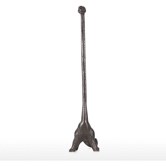 Dinosaur Paper Towel Holder Cast Iron Animal Paper Towel Holder Bath Tissue Toilet Organizer Free-Standing Rustic Decor,model:Dark gray