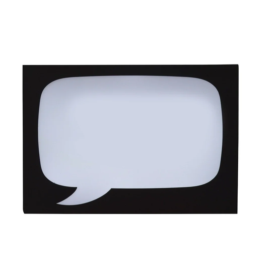 Large Speech Bubble LED Light Up Board Sign Wall Décor