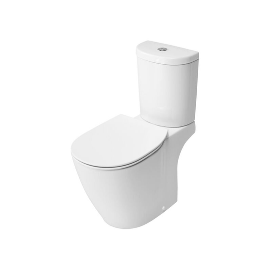 Concept Arc Open Back Close Coupled Toilet with Cistern - Soft Close Seat - Ideal Standard