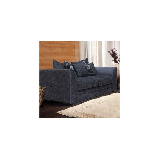 Zina 3 Seater Chenille Fabric Sofa - Grey