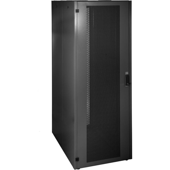 Rackmatic - Rack Cabinet 19 Mobirack standing 47U Width 800 Depth 1000 Black Perforated Door