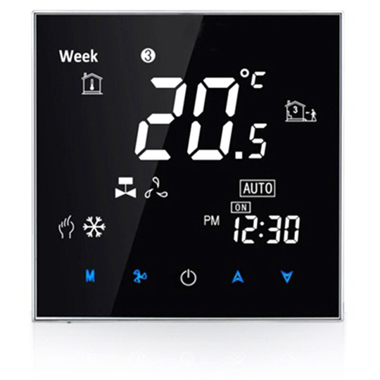 Superseller - Thermostat BAC-2000ELZB Central Air Conditioning tuya zigbee Intelligent Constant Temperature, Black - Black