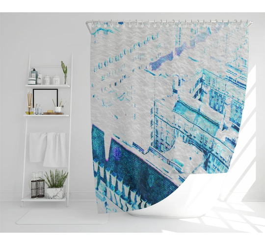 Dimitt Polyester Shower Curtain Set