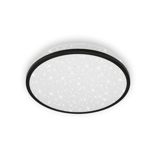 Acorus Black 1-Light 28cm LED Flush Mount