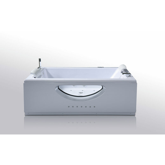 Simba - whirlpool bathtub new model bali chromotherapy white 178 x 147cm 2 persons