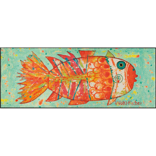 Funky Fish Kitchen Mat