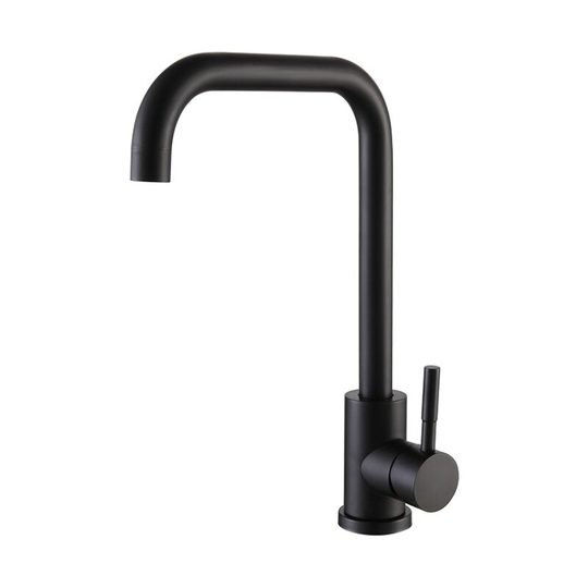 Black Kitchen Faucet 304 Brushed Steel Kitchen Faucet 7 360 Rotary Kitchen Faucet, Kitchen Faucet with Mobile Aerator