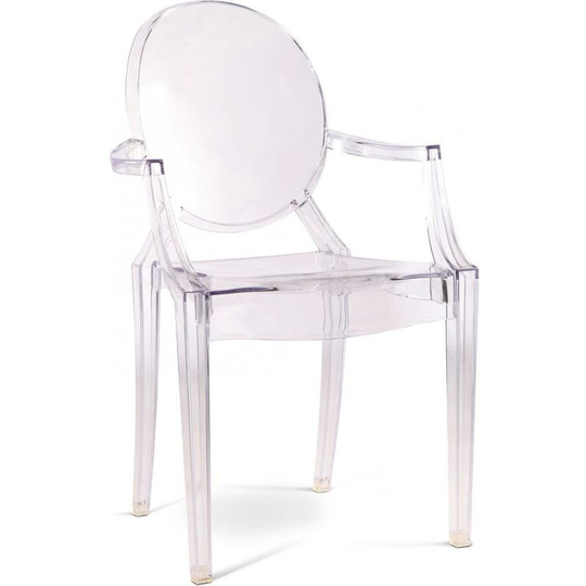 Children Armchair Louis XiV Design Transparent Transparent pc, pp - Transparent