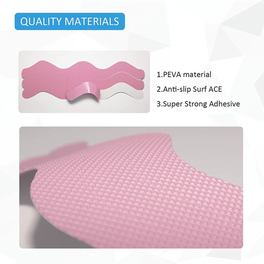 Non-Slip Bathtub Stickers -,Adhesive Strips for Bathroom, Stairs, Swimming Pools (24pcs) (Red)