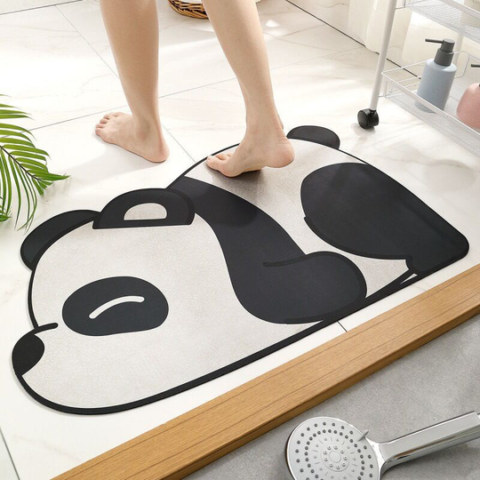 Betterlifegb - Absorbent Non-Slip Bath Mat ,BR-Life Shower and Bathroom Rug, Non-Slip Bath Mat, Soft Bathroom Mat, Bathroom Mat (40 x 60 cm, Panda)