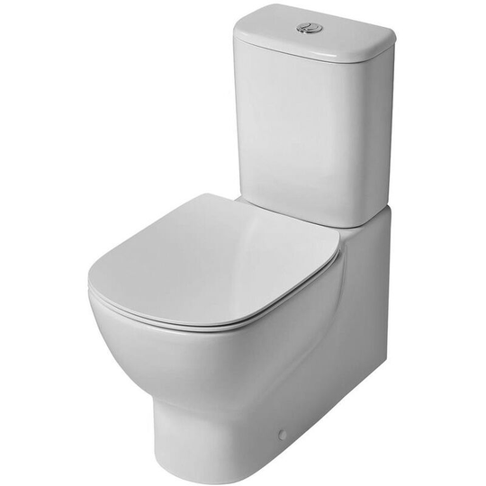 Ideal Standard - Tesi Back to Wall Close Coupled Toilet with 4/2.6 Litre Cistern - Soft Close Seat