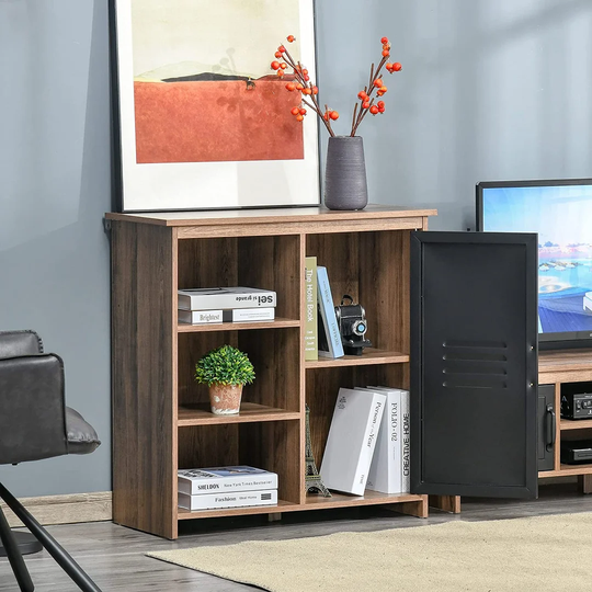 Huebner 1 -Door 5 -Shelf Storage Cabinet