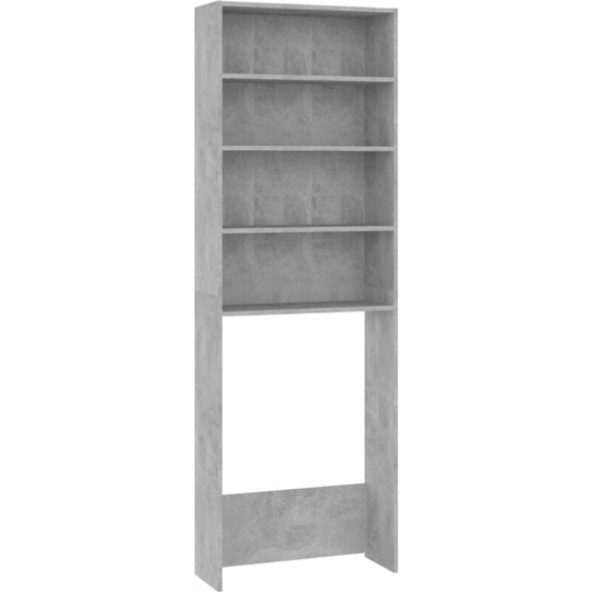 Vidaxl - Washing Machine Cabinet Concrete Grey 64x24x190 cm concrete grey