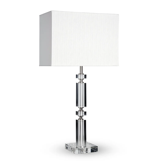 Hughestown 65 cm Clear Crystal Table Lamp Brick