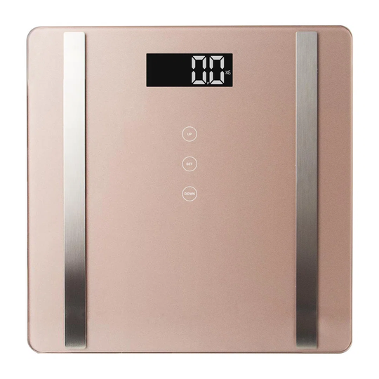 Symple Stuff 7 In 1 Digital Bathroom Weighing Scales, Rose Gold