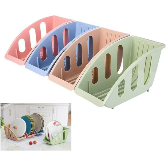 Set of 4 plastic dish drainer for kitchen, dishes, pot lids, dish drainer, organizer, kitchen drainer