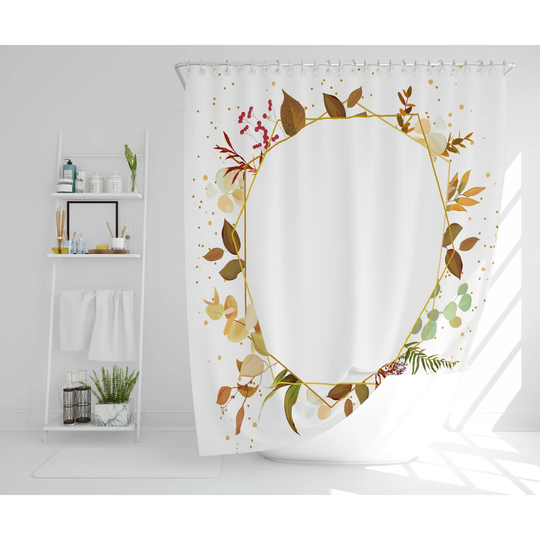 Meri Polyester Shower Curtain Set