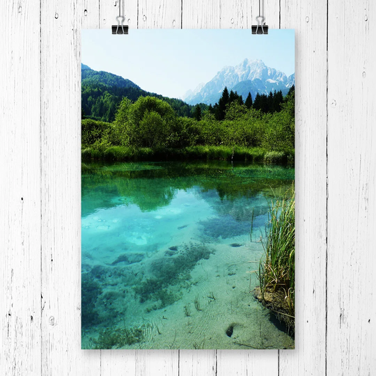 'Slovenia Lake & Mountain Landscape' Graphic Art