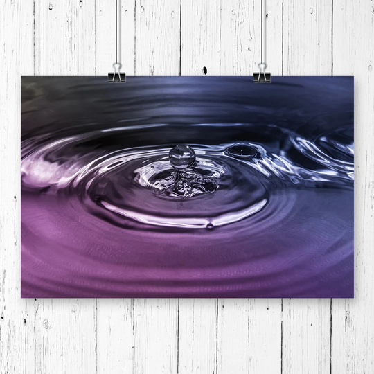 'Water Droplet Rain Abstract Art' Graphic Art