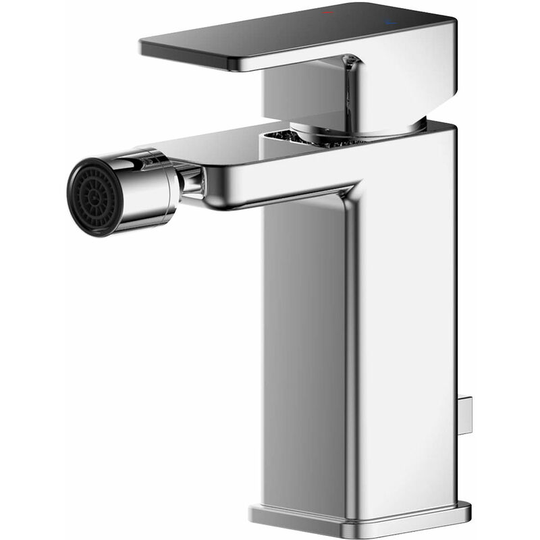 Nuie - Windon Mono Bidet Mixer Tap with Pop-up Waste - Chrome