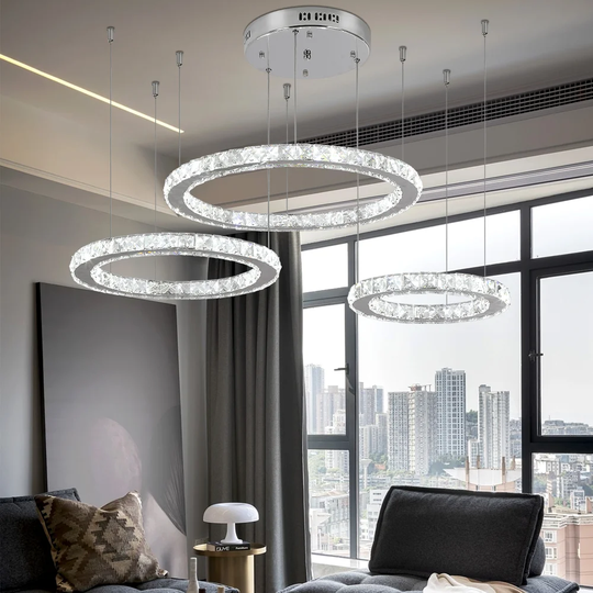 Trudy 3-Light Unique LED Chandelier