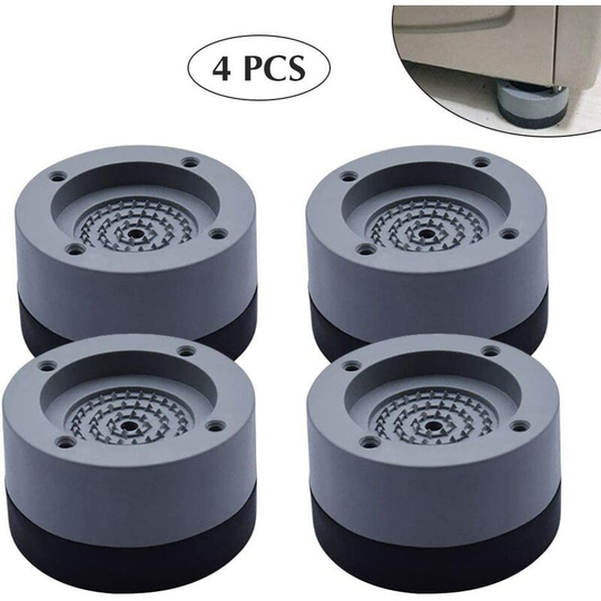 4PCS Foot Pads Washing Machine Anti Vibration Washer Feet Pad Anti Slip Rubber Foot Pad for Washing Machines and Dryers - Litzee