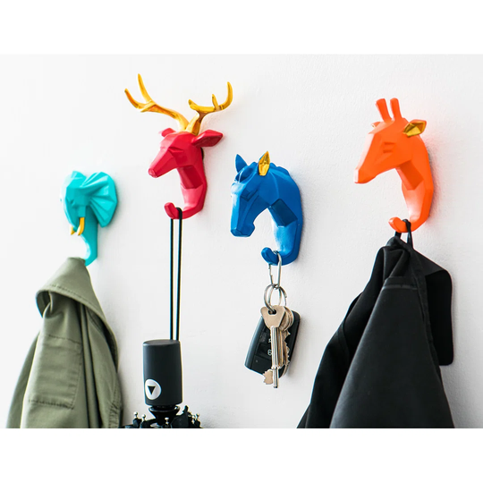 Fairmont Park 4PC RESIN ANIMAL COAT HOOKS