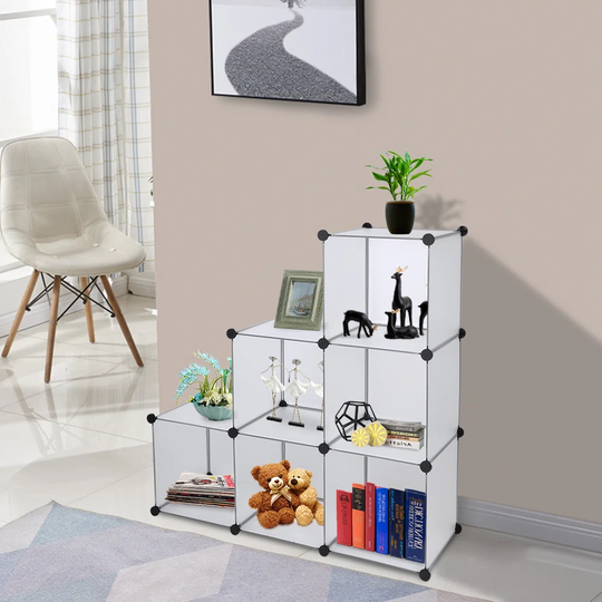 6-Cube Closet Organizer Storage Shelves Cubes