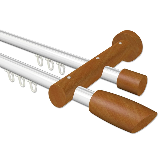 Mount Washington Double Curtain Pole Set