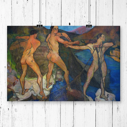 'Casting of the Net' by Suzanne Valadon Painting Print