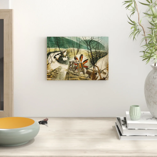 'The Water Wheel' by Eric Ravilious Graphic art