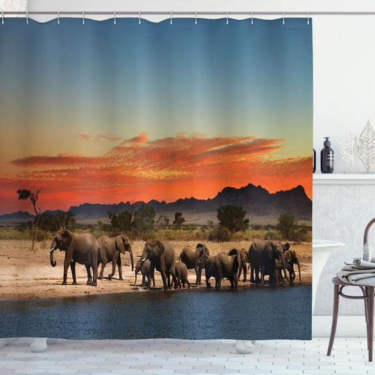 Bezawit 13 Piece Polyester Shower Curtain Set