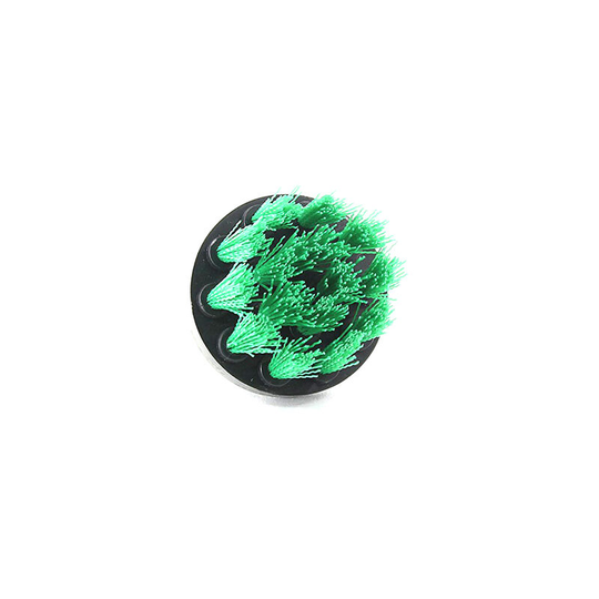 Asupermall - Drill Brush Bathtub Tile Cleaning Brush Tool Round Full Electric Bristle Drill Brushes Scrubber Brush,Green - Green