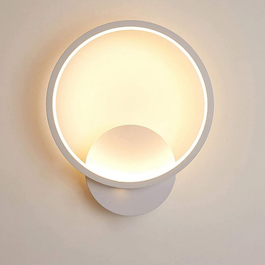 Perlerare - led Indoor Wall Light 14W Modern Round Wall Lamp Warm White 3000K for Bedroom Living Room Stair Hallway ac 220V